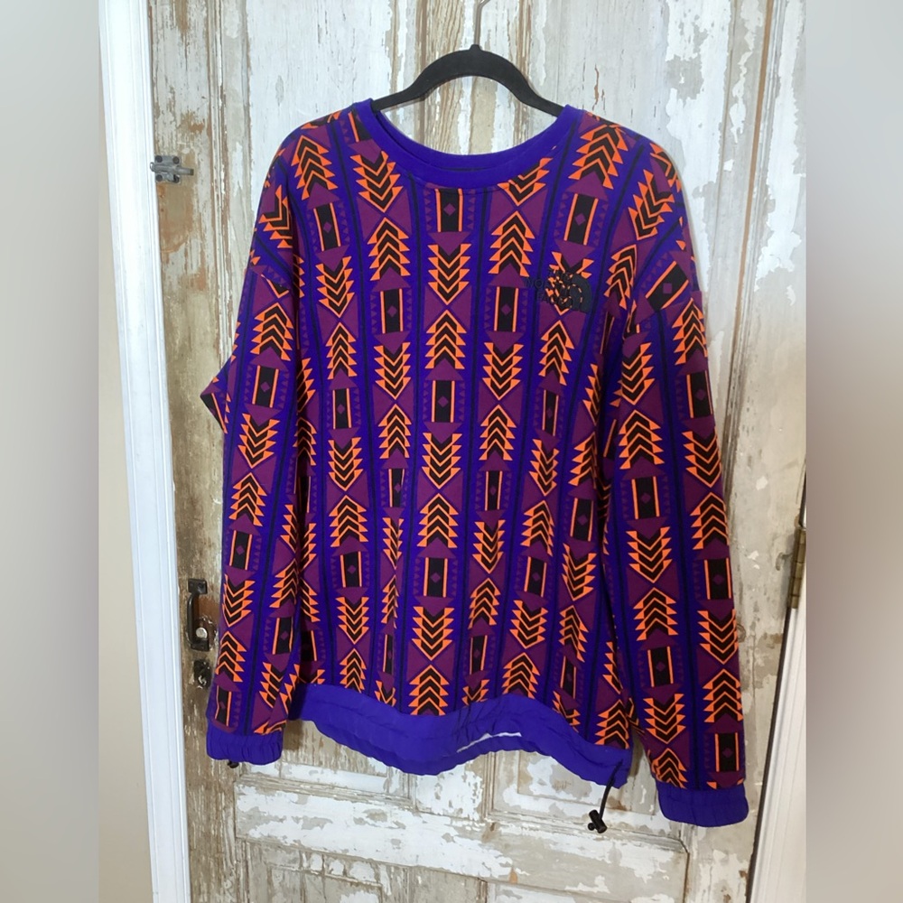 The North Face 92 Rage Sweatshirt Aztec Print Men’s Size XXL